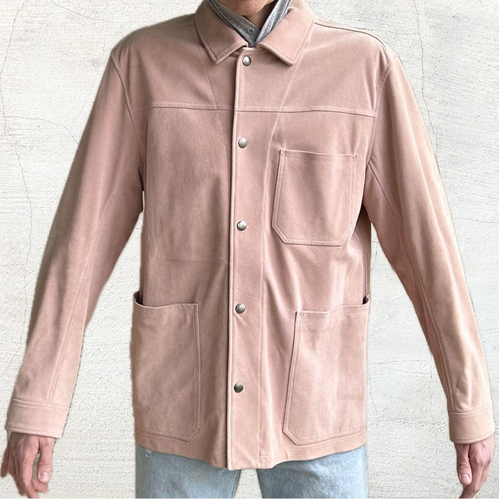 Todd Snyder Lamb Suede Leather Jacket Pink 1 of 1 Custom Designer Mens M Unisex